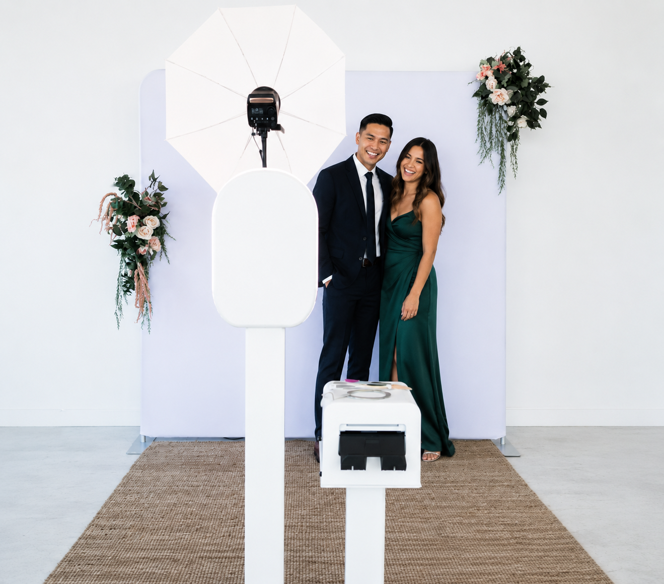 Couple at The Frame House photo booth